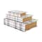 Multicolor Plaid Faux Book Storage Decorative Box Set